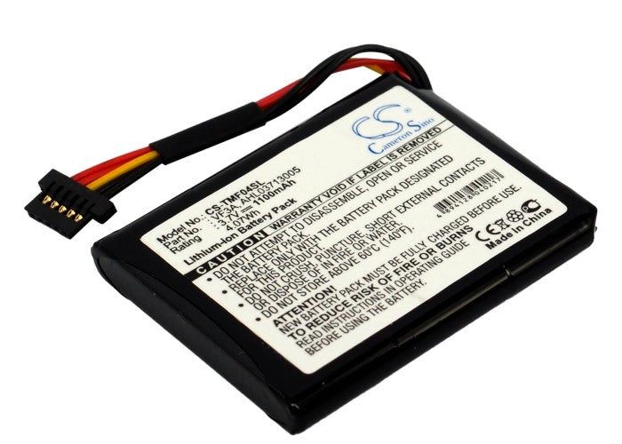 Replacement Battery for TomTom  4EL0.001.01 – GPS, Navigator – 1100mAh / 3.7V