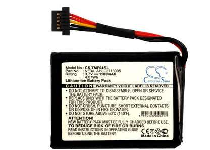 Replacement Battery for TomTom  4EL0.001.01 – GPS, Navigator – 1100mAh / 3.7V