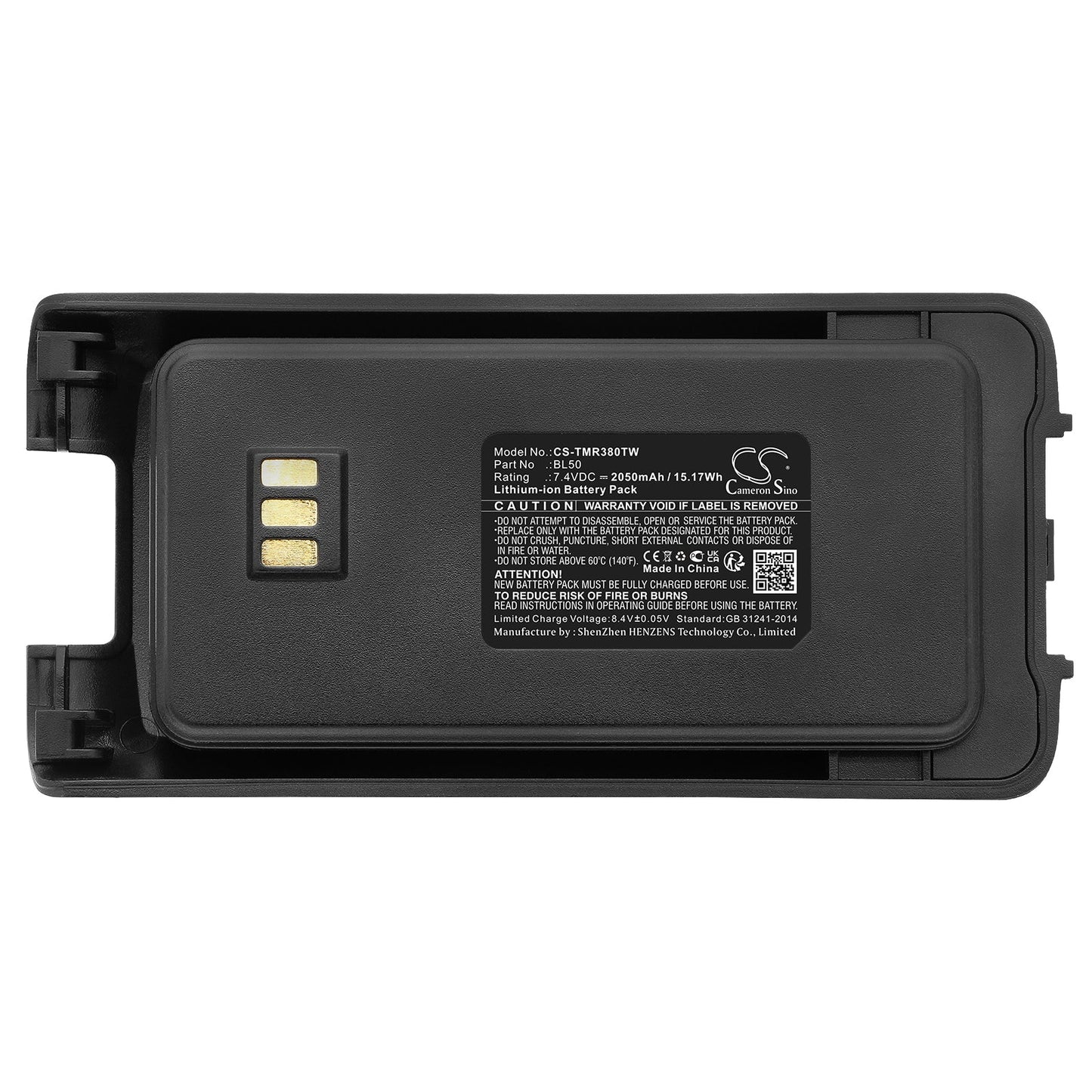 Replacement Battery for Tetevis  RT50 – Two-Way Radio – 2050mAh / 15.17Wh / 7.4V