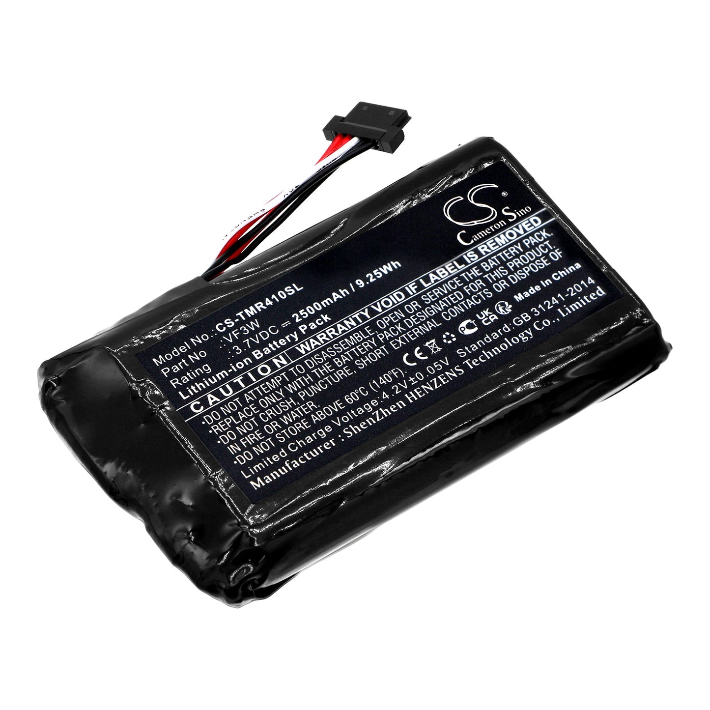 Replacement Battery for TomTom  4GE40 – GPS, Navigator – 2500mAh / 9.25Wh / 3.7V