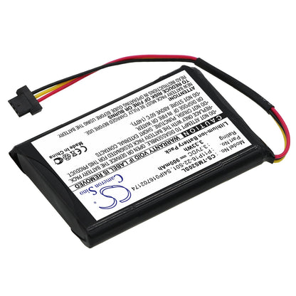 Replacement Battery for TomTom  4ET0.002.07 – GPS, Navigator – 900mAh / 3.7V