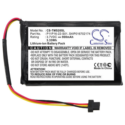 Replacement Battery for TomTom  4ET0.002.07 – GPS, Navigator – 900mAh / 3.7V