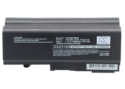 Replacement Battery for Toshiba  NB100 – Notebook, Laptop – 8800mAh / 7.2V