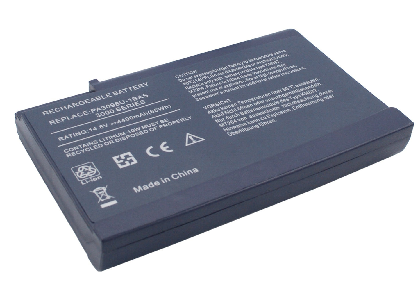 Replacement Battery for Toshiba  Satellite 1200 – Notebook, Laptop – 4400mAh/65.12Wh / 14.8V