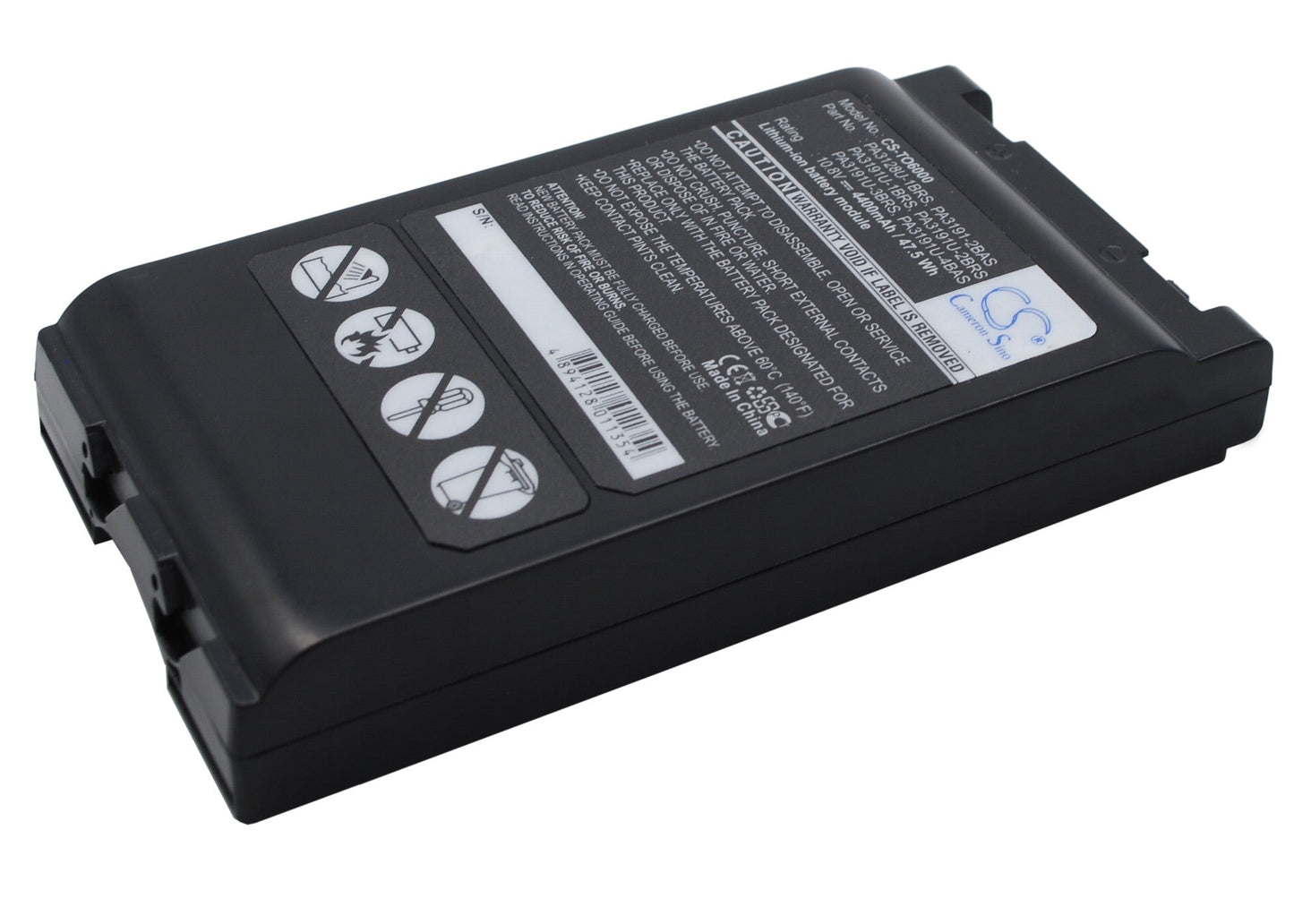 Replacement Battery for Toshiba  Portege 4000 – Notebook, Laptop – 4400mAh / 47.52Wh / 10.8V