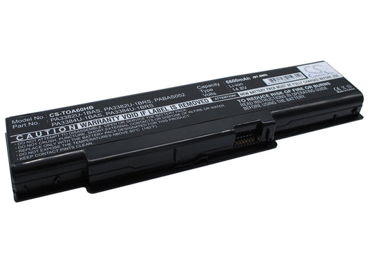 Replacement Battery for Toshiba  Dynabook AW2 – Notebook, Laptop – 6600mAh / 14.8V