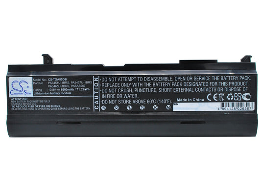 Replacement Battery for Toshiba  Dynabook AX/ 55A – Notebook, Laptop – 6600mAh / 10.8V