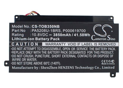 Replacement Battery for Toshiba  CB30-B – Notebook, Laptop – 3850mAh / 41.58Wh / 10.8V