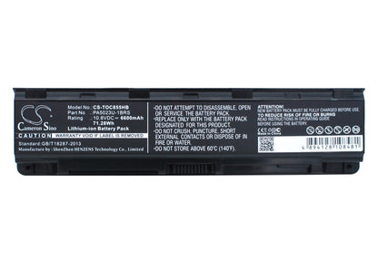 Replacement Battery for Toshiba  Dynabook Qosmio T752 – Notebook, Laptop – 6600mAh / 71.28Wh / 10.8V