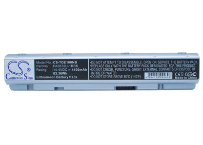 Replacement Battery for Toshiba  Satellite E100 – Notebook, Laptop – 4400mAh / 63.36Wh / 14.4V