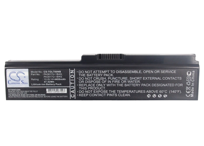 Replacement Battery for Toshiba  ?	Satellite L700D – Notebook, Laptop – 4400mAh/47.52Wh / 10.8V