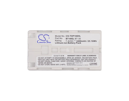 Replacement Battery for Topcon  FC100 – Equipment, Survey, Test – 3400mAh / 25.16Wh / 7.4V