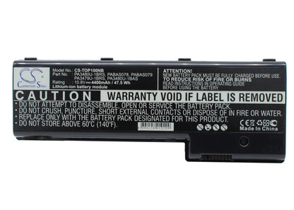 Replacement Battery for Toshiba  Satellite P100 Series – Notebook, Laptop – 4400mAh / 10.8V