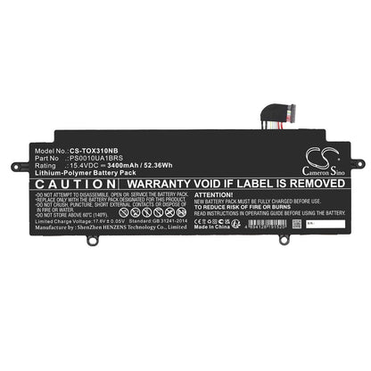 Replacement Battery for Dynabook  Portege X30W-J-02F – Notebook, Laptop – 3400mAh / 52.36Wh / 15.4V