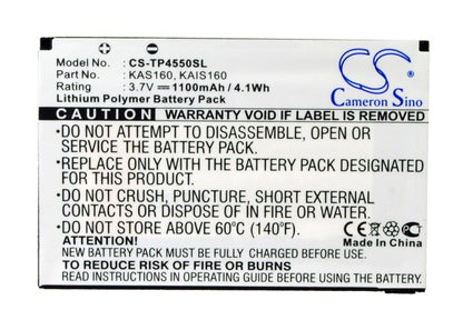 Replacement Battery for Vodafone  v1615 – Mobile, SmartPhone – 1100mAh / 4.1Wh / 3.7V