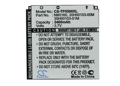 Replacement Battery for T-Mobile  MDA Touch Plus – Mobile, SmartPhone – 2200mAh/8.14Wh / 3.7V