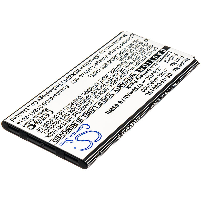 Replacement Battery for Neffos  C5L – Mobile, SmartPhone – 1750mAh / 6.65Wh / 3.8V
