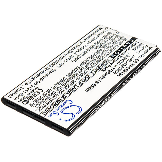 Replacement Battery for Neffos  C5L – Mobile, SmartPhone – 1750mAh / 6.65Wh / 3.8V