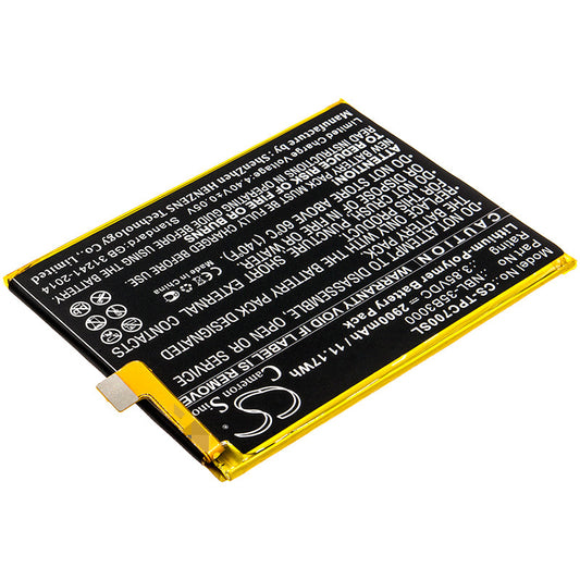 Replacement Battery for TP-Link  Neffos C7 Dual SIM – Mobile, SmartPhone – 2900mAh / 11.17Wh / 3.85V