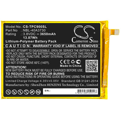 Replacement Battery for TP-Link  Neffos C9 – Mobile, SmartPhone – 3650mAh / 13.87Wh / 3.8V