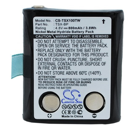 Replacement Battery for TriSquare TSX100 TSX300 – 800mAh / 3.84Wh