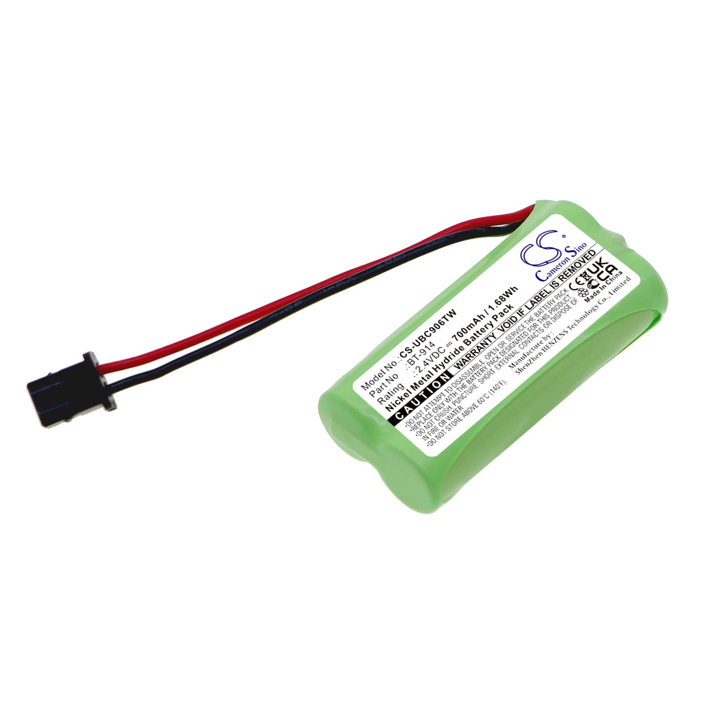 Replacement Battery for President  Liberty Mic – Two-Way Radio – 700mAh / 1.68Wh / 2.4V