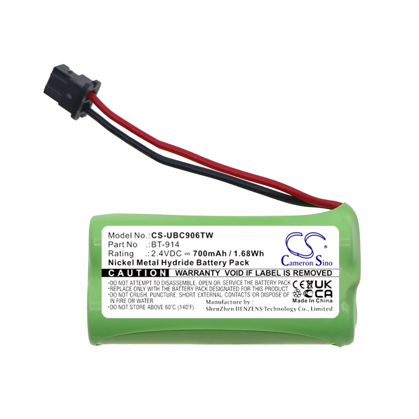 Replacement Battery for President  Liberty Mic – Two-Way Radio – 700mAh / 1.68Wh / 2.4V