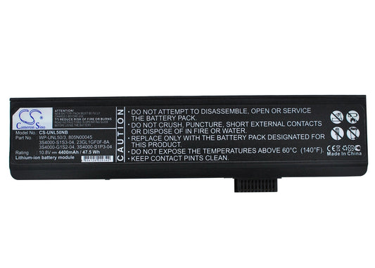 Replacement Battery for Uniwill  L50 – Notebook, Laptop – 4400mAh / 10.8V