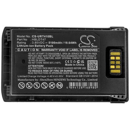 Replacement Battery for Urovo  RT40 – Barcode Scanner – 5100mAh / 19.64Wh / 3.85V