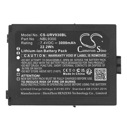 Replacement Battery for Urovo  NBL9300 – Barcode Scanner – 3000mAh / 22.2Wh / 7.4V