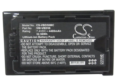 Replacement Battery for Panasonic  AJ-PX270 – Camera – 4400mAh / 32.56Wh / 7.4V