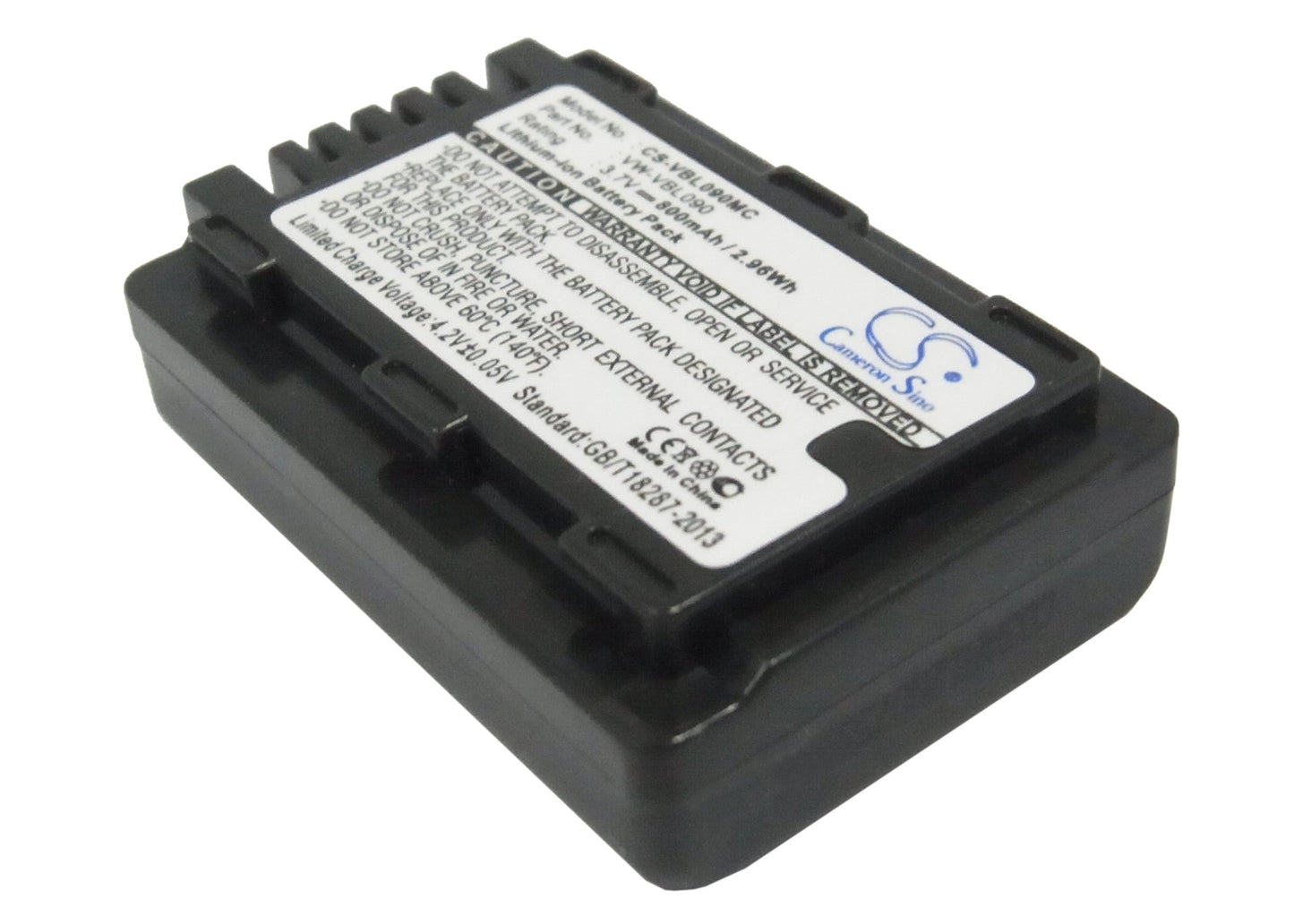 Replacement Battery for Panasonic  HDC-HS60K – Camera – 800mAh / 2.96Wh / 3.7V