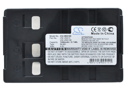 Replacement Battery for Blaupunkt  SCR-250 – Camera – 1200mAh / 5.76Wh / 4.8V