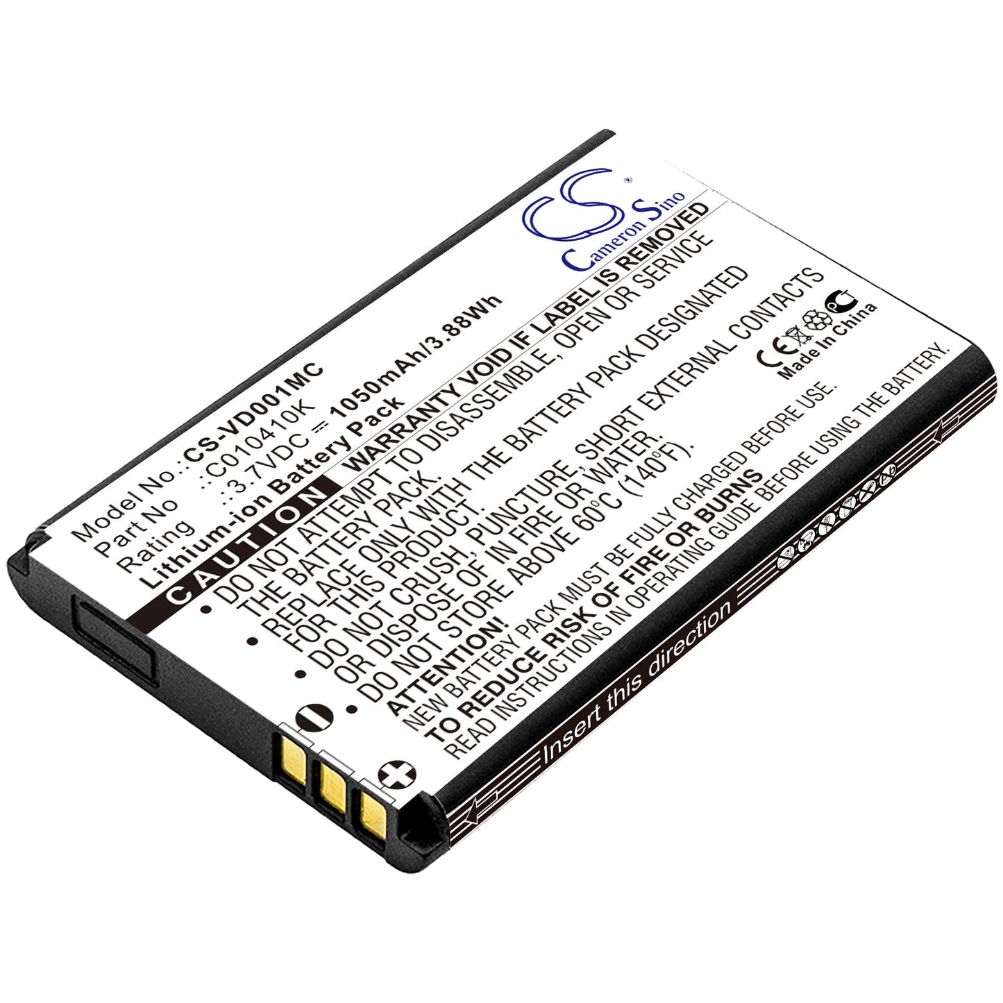 Replacement Battery for Spare  ContourHD – Camera – 1050mAh / 3.89Wh / 3.7V