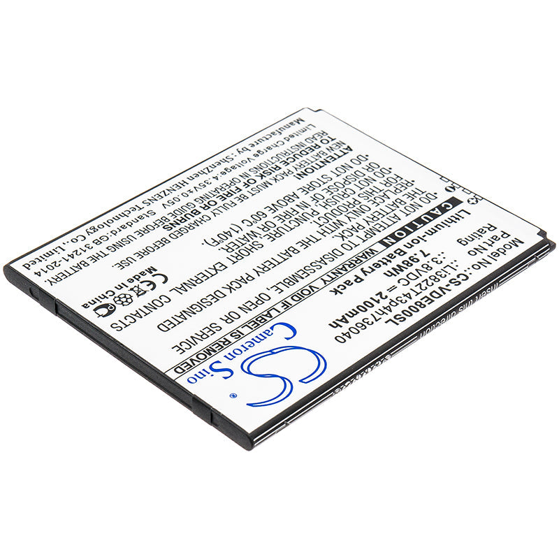 Replacement Battery for ZTE  Avid 559 – Mobile, SmartPhone – 2100mAh / 7.98Wh / 3.8V