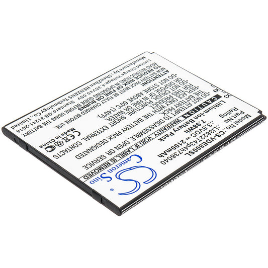 Replacement Battery for ZTE  Avid 559 – Mobile, SmartPhone – 2100mAh / 7.98Wh / 3.8V
