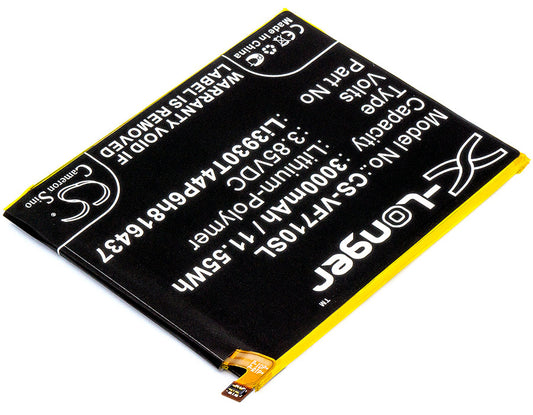 Replacement Battery for ZTE  Blade X – Mobile, SmartPhone – 3000mAh / 11.55Wh / 3.85V