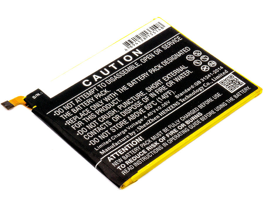 Replacement Battery for ZTE  Blade X – Mobile, SmartPhone – 3000mAh / 11.55Wh / 3.85V