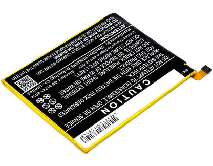 Replacement Battery for ZTE  Blade X – Mobile, SmartPhone – 3000mAh / 11.55Wh / 3.85V