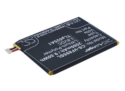 Replacement Battery for Vodafone  Smart Prime 6 – Mobile, SmartPhone – 2500mAh / 9.50Wh / 3.8V