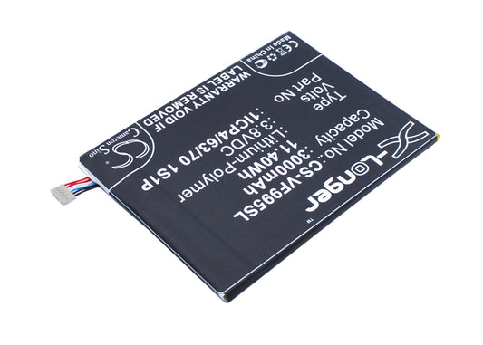 Replacement Battery for Vodafone  Smart ultra 6 – Mobile, SmartPhone – 3000mAh / 11.40Wh / 3.8V