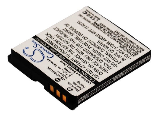 Replacement Battery for Vodafone  411 – Mobile, SmartPhone – 750mAh / 3.7V