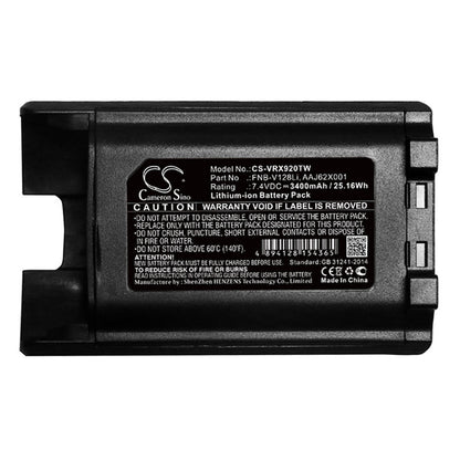 Replacement Battery for Vertex  VX-820 – Two-Way Radio – 3400mAh / 25.16Wh / 7.4V