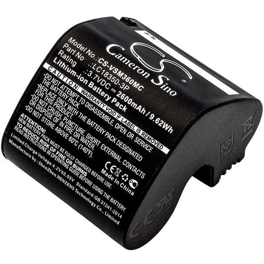 Replacement Battery for VSN Mobil  V.360 HD – Camera – 2600mAh / 9.62Wh / 3.7V