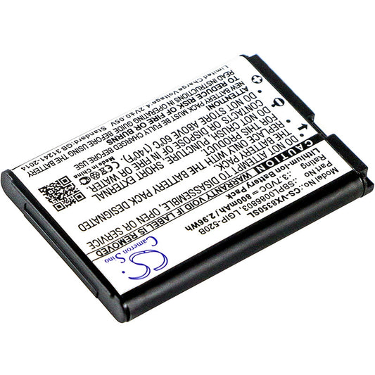 Replacement Battery for LG  AX310 – Mobile, SmartPhone – 800mAh / 2.96Wh / 3.7V