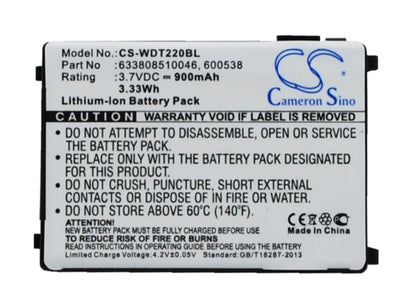 Replacement Battery for Wasp  RS-232 – Barcode Scanner – 900mAh / 3.33Wh / 3.7V