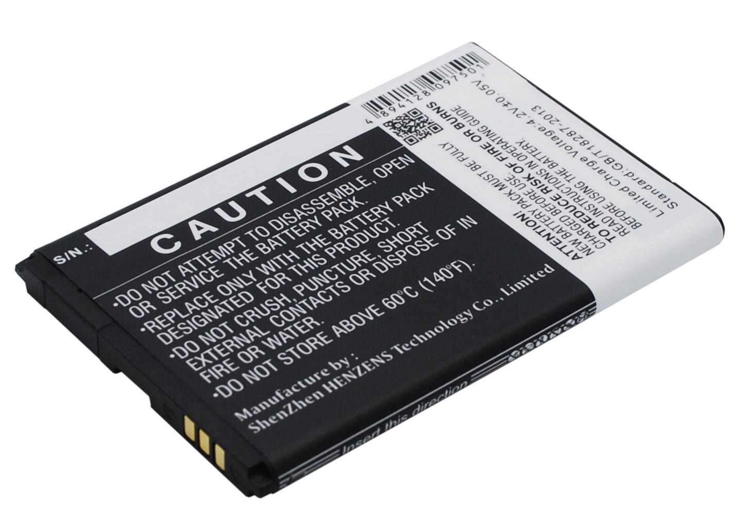 Replacement Battery for wiko  Cink – Mobile, SmartPhone – 1400mAh / 5.18Wh / 3.7V