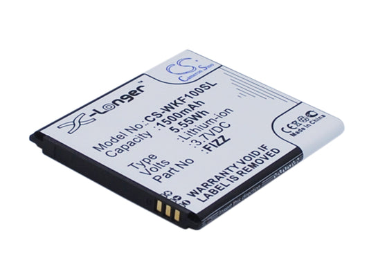 Replacement Battery for Wiko  Fizz – Mobile, SmartPhone – 1500mAh / 5.55Wh / 3.7V