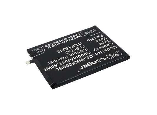 Replacement Battery for Wiko  FEVER – Mobile, SmartPhone – 3000mAh / 11.40Wh / 3.8V