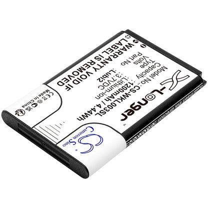 Replacement Battery for Noktel  DS89 – Mobile, SmartPhone – 1200mAh / 4.44Wh / 3.7V